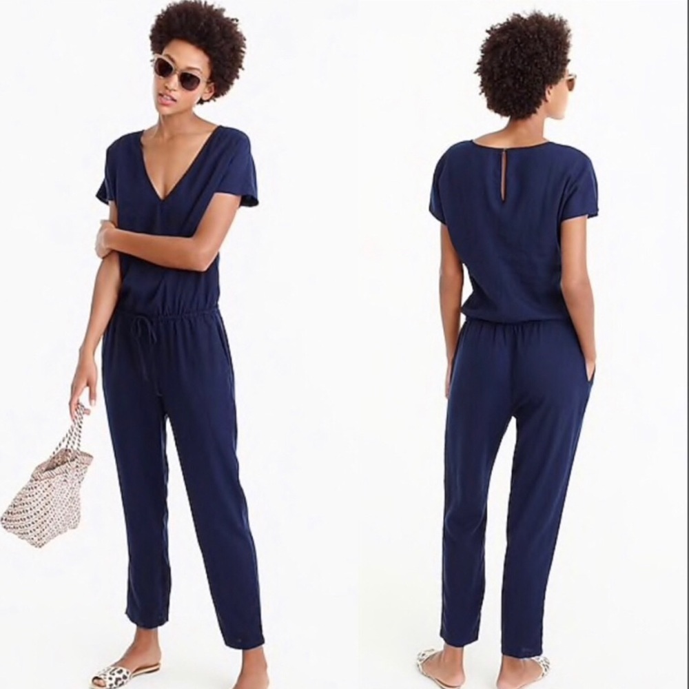 J. Crew Black Relaxed Jumpsuit